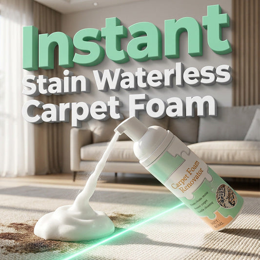 🏆 Offre spéciale du dernier jour :14.99€ ! 🔥 2 achetés 1 offerts 🎁Mousse détachante sans eau pour tapis avec serviette