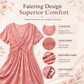 👗 50% DE RÉDUCTION ! 💐Robe pour femme à encolure en V, motif floral et taille froncée🌺