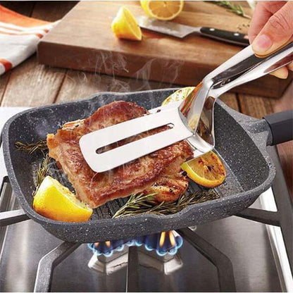 🍳 50% DE RÉDUCTION ! 🔥1 acheté 1 offert 🔥Pinces de cuisine 3‑en‑1 acier inoxydable, multifonction pour steak, barbecue et cuisson