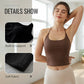 Women's Open Back Top with Built-in Bra