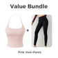 Women's Open Back Top with Built-in Bra