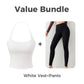 Women's Open Back Top with Built-in Bra