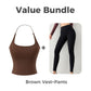 Women's Open Back Top with Built-in Bra