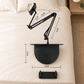 🔖 50 % DE RÉDUCTION POUR UNE DURÉE LIMITÉE ! ⚡ Support rétractable dissimulé pour téléphone et tablette, à installer près du lit 🛏️