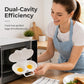 ⏳ 50% DE RÉDUCTION ! 🍳Cuiseur à œufs pour micro-ondes à double compartiment – Cuisson rapide sans huile, en PP de qualité alimentaire et polyvalent.