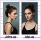 💆‍♀️ 50% DE RÉDUCTION !✨ Chouchou à chignon désordonné (lot de 3 pièces) – Extension de coiffure synthétique rapide disponible en 7 nuances