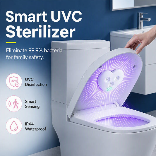 🏆 50% DE RÉDUCTION ! 🛡️ Stérilisateur UVC pour toilettes, capteur intelligent, installation facile, désinfection hygiénique du WC 🚽✨