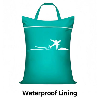 🧳Deux pour le prix d'un💧 Large sac à linge de voyage imperméable – Doublure étanche, grande capacité, rangez vos vêtements mouillés ou sales sans risquer de contaminer le reste de la valise🩱🧦