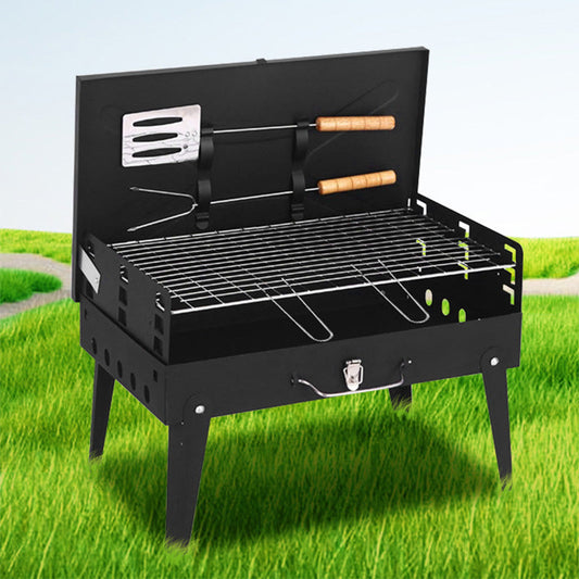 🏆 50 % DE RÉDUCTION EN CE MOMENT ! ✨Barbecue à Charbon Pliable et Portable pour la Cuisine en Plein Air