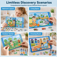 🧩 50% DE RÉDUCTION ! 🧒 Livre magnétique silencieux pour enfants – Scènes pliables, éducatif et magnétique📚✈️