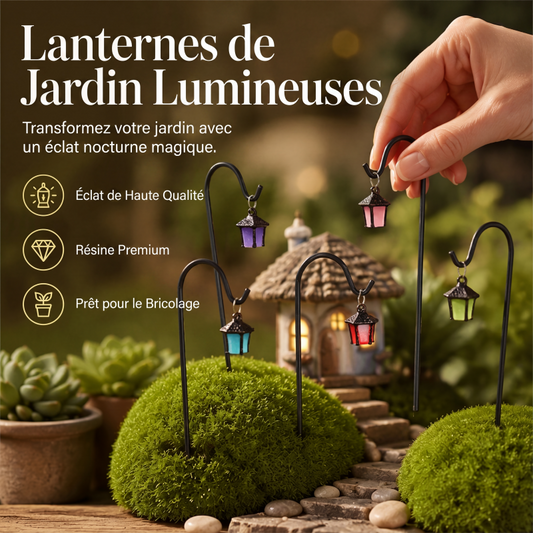 🌿 50 % DE RÉDUCTION EN CE MOMENT ! 🏮 Piquet de Plante Lanterne Rétro Lumineuse – Résine  – 7 Coloris – Décoration Jardin DIY ✨