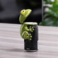 🐸 50% DE RÉDUCTION ! 🥤Joli couvercle de canette en forme de grenouille – Silicone alimentaire, fermeture étanche