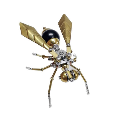 🐝 50 % DE RÉDUCTION EN CE MOMENT ! ⚙️ Kit de maquette 3D abeille mécanique en métal – Puzzle DIY steampunk, une déco rétro-futuriste fascinante 🛠️✨