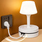💡50% DE RÉDUCTION !🔌 Lampe de chevet avec prises USB et secteur,3/4 prises secteur, 2 ports USB, 1 port Type-C. ⭐🏠