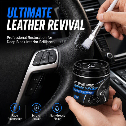 🏆 Offre spéciale du dernier jour :14.99€ ! 🔥 2 achetés 1 offerts 🎁Crème de réparation pour volants de voiture en cuir
