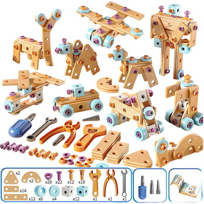 ⏳Offre spéciale à durée limitée⏰Kit d'outils éducatifs à monter soi-même pour enfants - Construisez plus. Apprenez plus. Jouez de manière créative