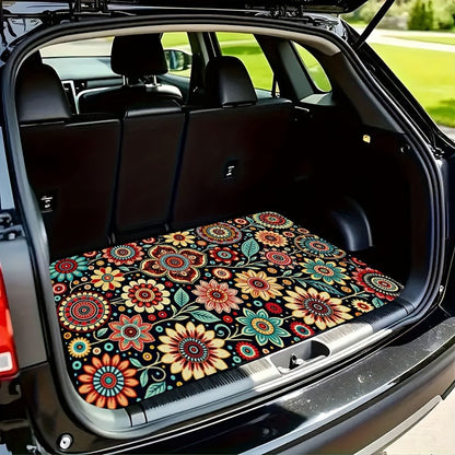 🚗 50% DE RÉDUCTION !🌟Tapis de Coffre de Voiture Universel – Velours Cristal & Dessous Antidérapant🛡️