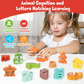🧩 50 % DE RÉDUCTION EN CE MOMENT ! 🎨 Jouet d’association lettres et animaux en bois👶