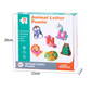 🧩 50 % DE RÉDUCTION EN CE MOMENT ! 🎨 Jouet d’association lettres et animaux en bois👶