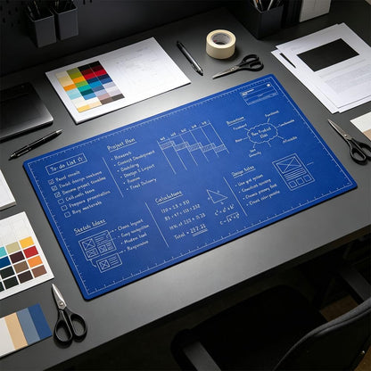 📝 50% DE RÉDUCTION ! ✨ Grand tapis de bureau réutilisable sur lequel on peut écrire