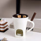 🍫 50 % DE RÉDUCTION EN CE MOMENT ! ☕ Tasse à fondue au chocolat en céramique | Chauffe-plat à bougie – 200 ml ✨