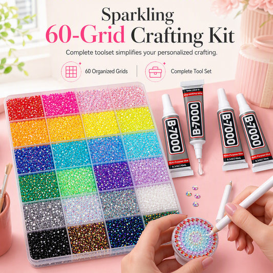 💎 PROMO FLASH : 50% DE RÉDUCTION !✨Kit de Strass Résine Effet Gelée Couleur AB📱