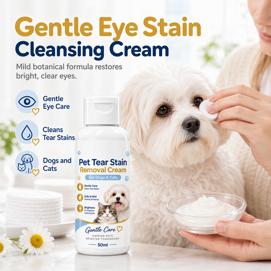 🏆 Offre spéciale du dernier jour :14.99€ ! 🔥 2 achetés 1 offerts 🎁Crème pour éliminer les taches de larmes des animaux de compagnie