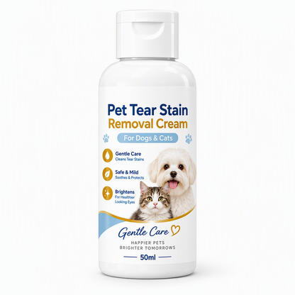 🏆 Offre spéciale du dernier jour :14.99€ ! 🔥 2 achetés 1 offerts 🎁Crème pour éliminer les taches de larmes des animaux de compagnie