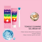 🏆 50 % DE RÉDUCTION EN CE MOMENT ! 👅Kit 2-en-1 gel nettoyant et brosse pour la langue