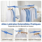 Séchoir à Linge Pliable sur Roues