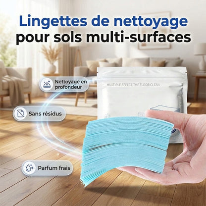 🏆 Offre spéciale du dernier jour : 9,99 € ! 🔥 Achetez-en 2 obtenez-en 3 gratuit🎁Lingettes Nettoyantes Tous Sols – 30 Feuilles, Dissolution Instantanée, Parfum Floral, Idéales Bois, Carrelage, Marbre ✨